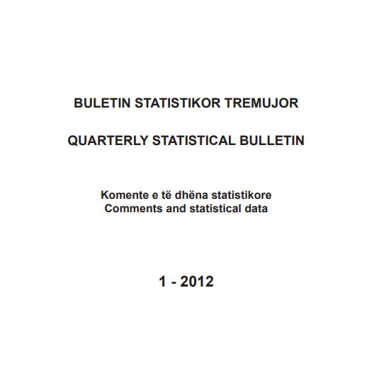 Quarterly Statistical Bulletin, 1-2012