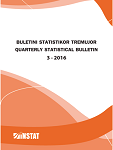 Buletini Statistikor, Tremujori 3 - 2016