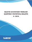 Buletini Statistikor, Tremujori 4 - 2016