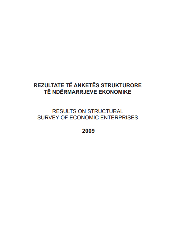Anketa Strukturore e Ndërmarrjeve Ekonomike, 2009