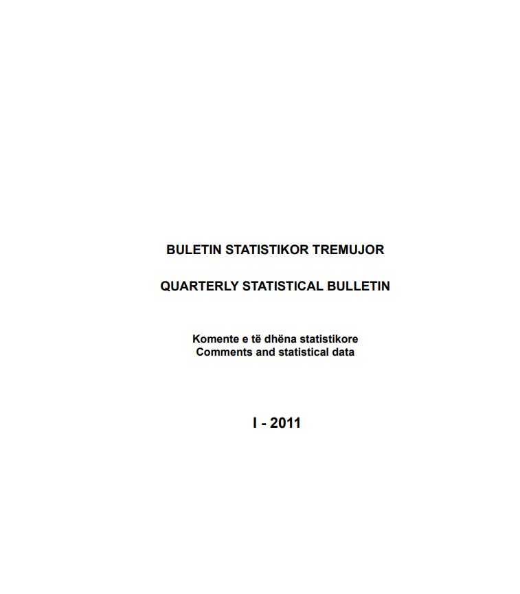 Buletini Statistikor Tremujor, 1-2011