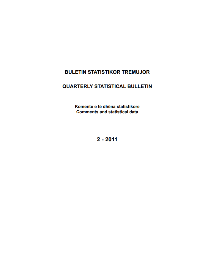 Buletini Statistikor Tremujor, 2-2011