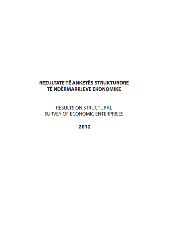 Anketa Strukturore e Ndërmarrjeve Ekonomike 2012