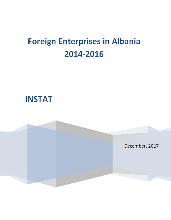 Foreign Enterprises In Albania, 2014-2016