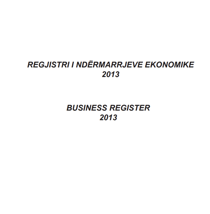 Business Register, 2013