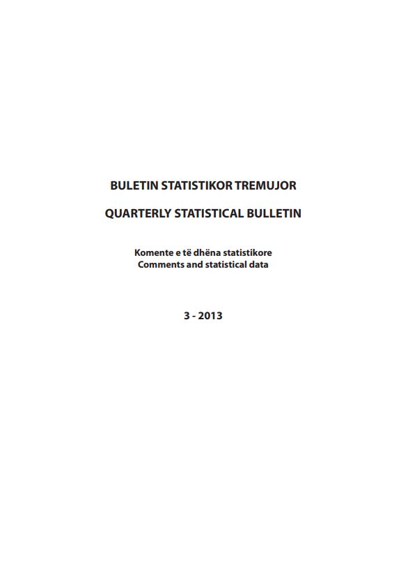 Quarterly Statistical Bulletin, Q3-2013