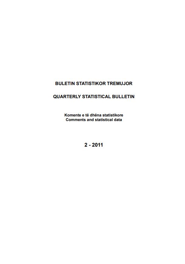 Buletini Statistikor Tremujor, 2-2011