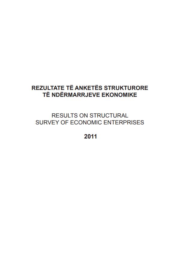 Rezultate të Anketës Strukturore të Ndërmarrjeve Ekonomike, 2011