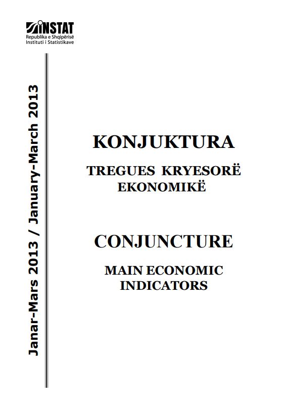 Conjucture, Main Economic Indicators, January - March 2013