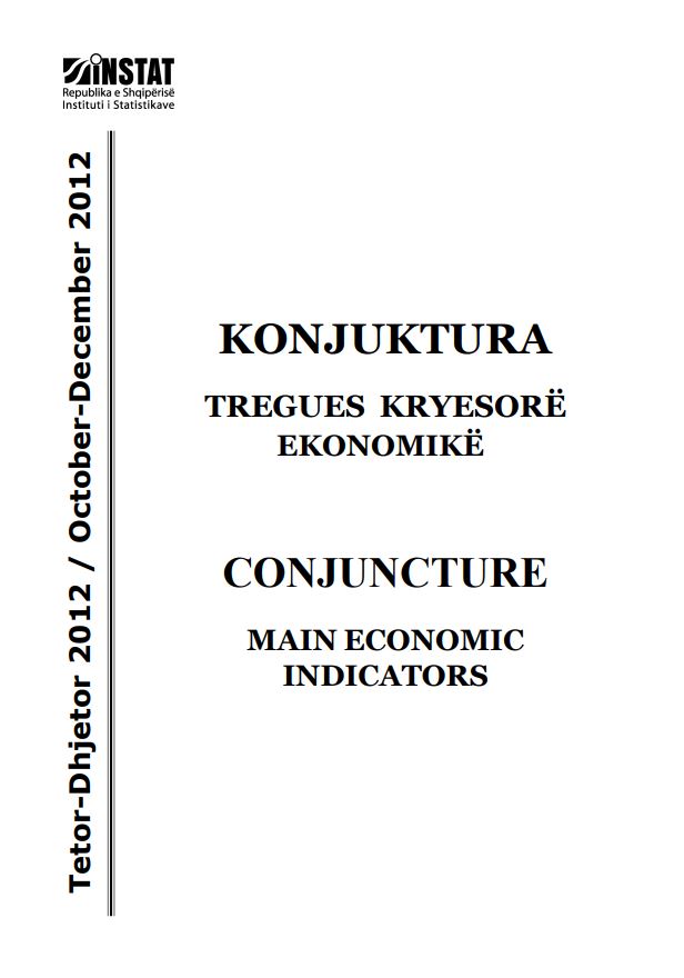 Conjucture, Main Economic Indicators, October - December 2012