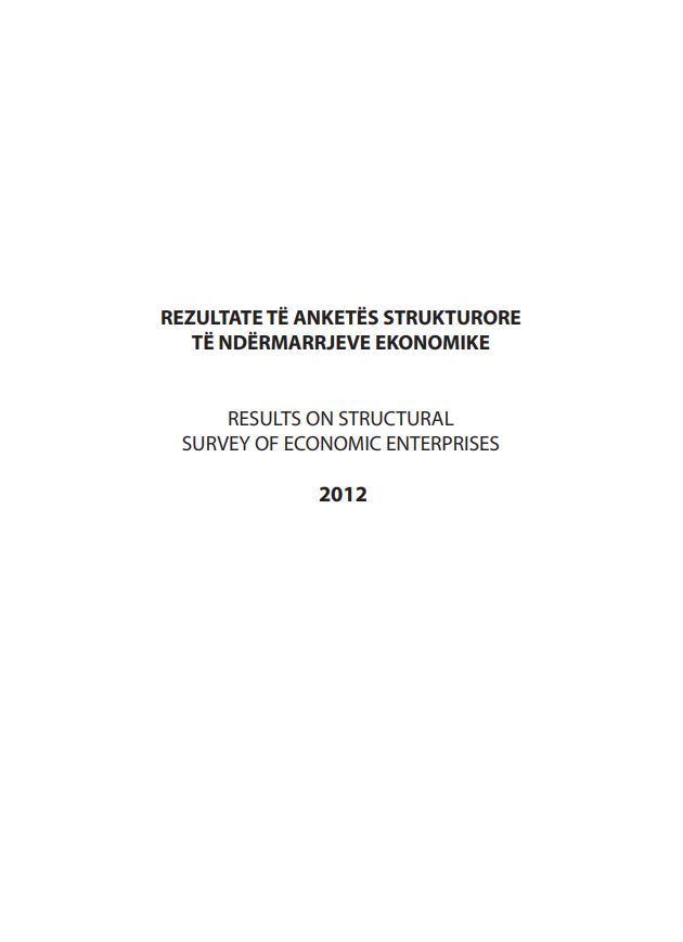 Anketa Strukturore e Ndërmarrjeve Ekonomike 2012