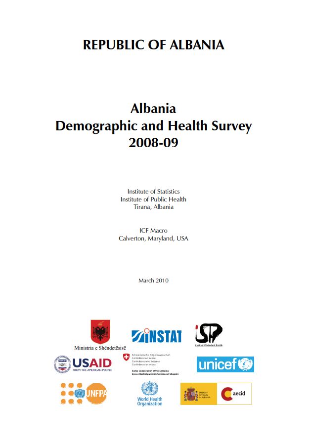 Albania Demographic and Health Survey 2008 - 2009