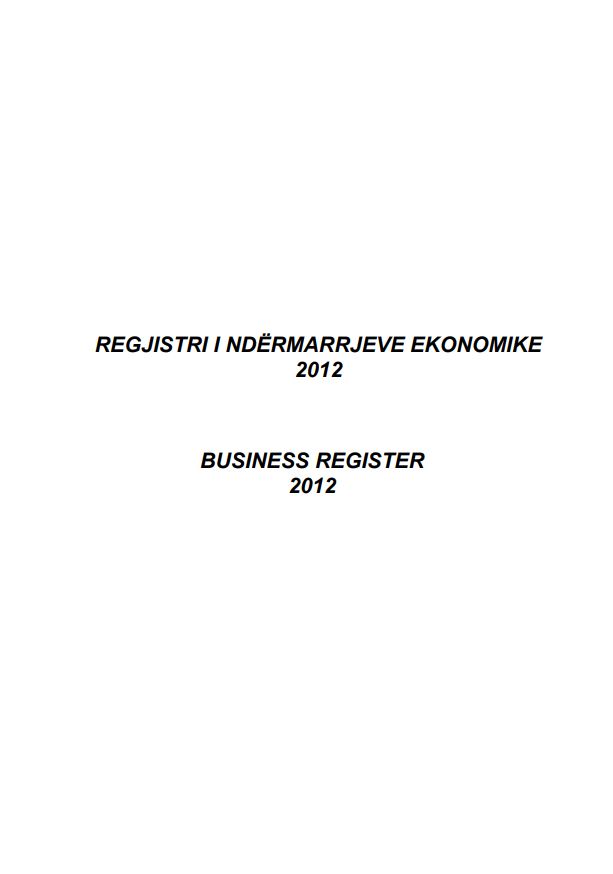 Business Register, 2012
