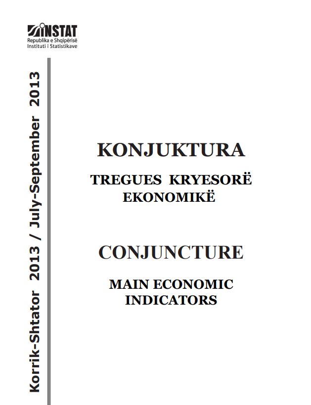 Konjuktura, Tregues Kryesorë Ekonomikë, T3-2013