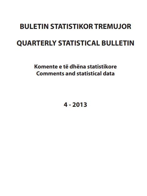 Quaterly Statistical Bulletin, 4 - 2013