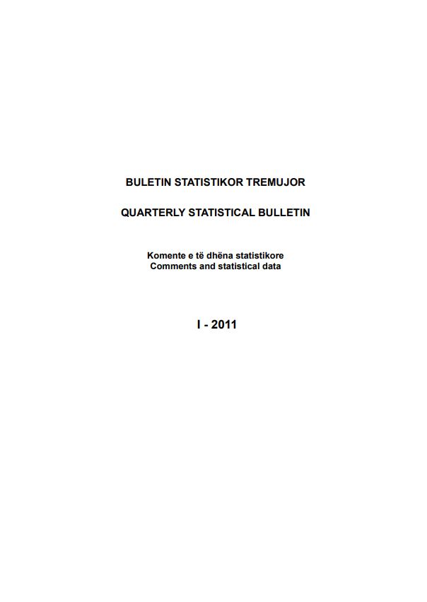 Buletini Statistikor Tremujor, 1-2011